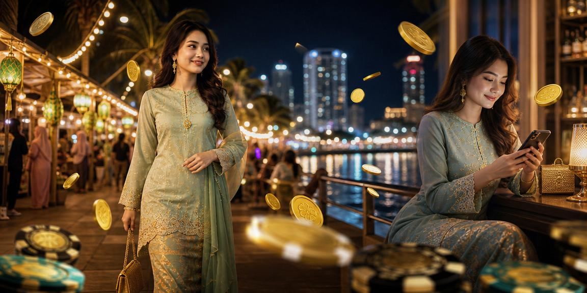 Bonus deposit Hari Raya ap95 di Kuantan dengan elemen reka bentuk perayaan tempatan